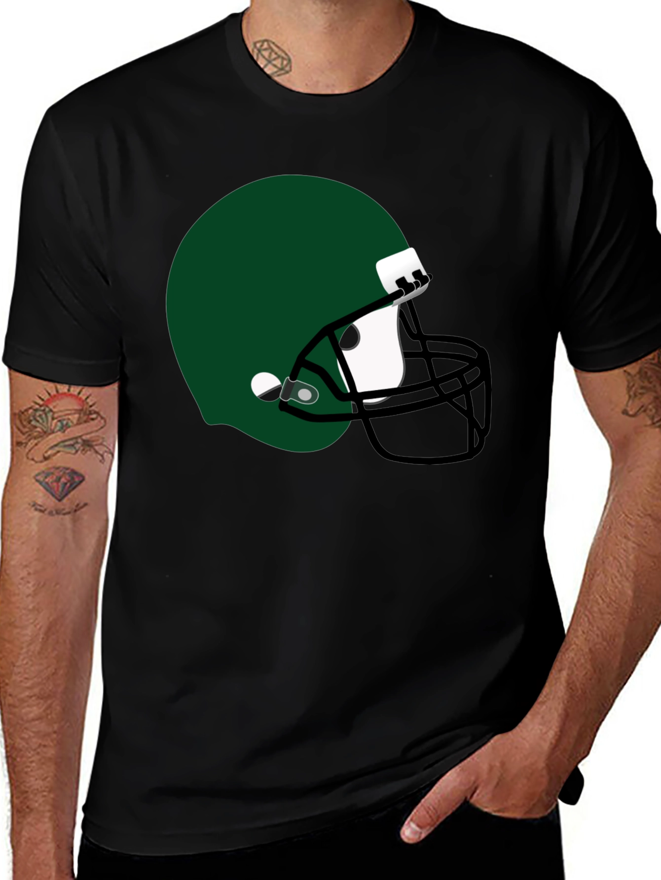 Football Helmet Graphic Tee