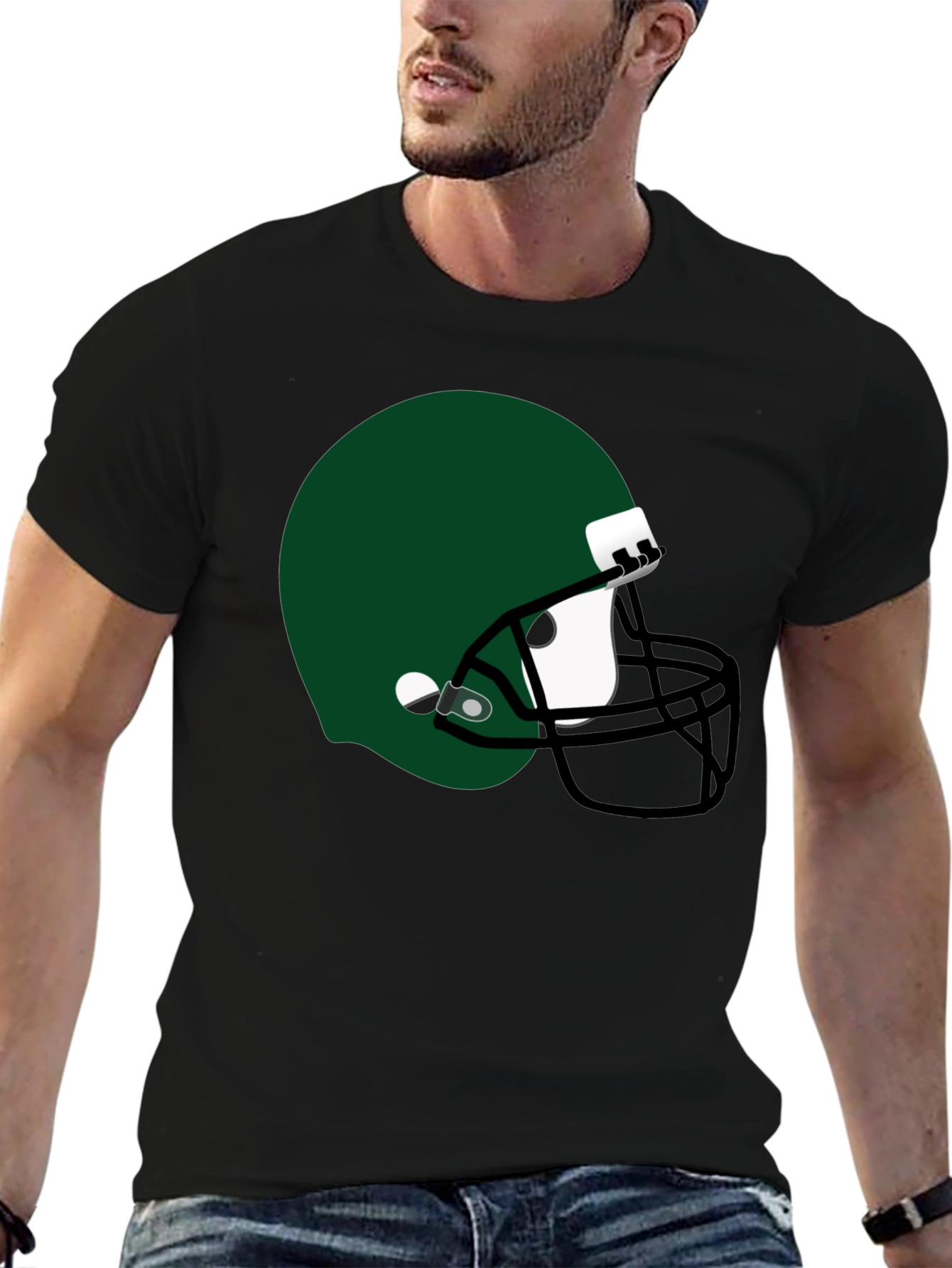 Football Helmet Graphic Tee