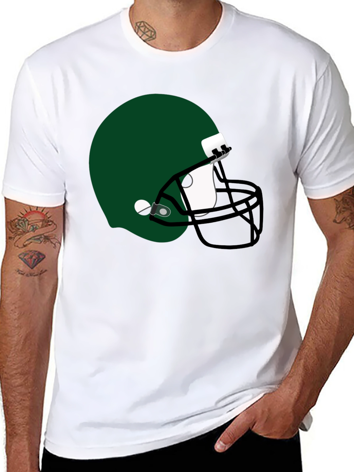 Football Helmet Graphic Tee