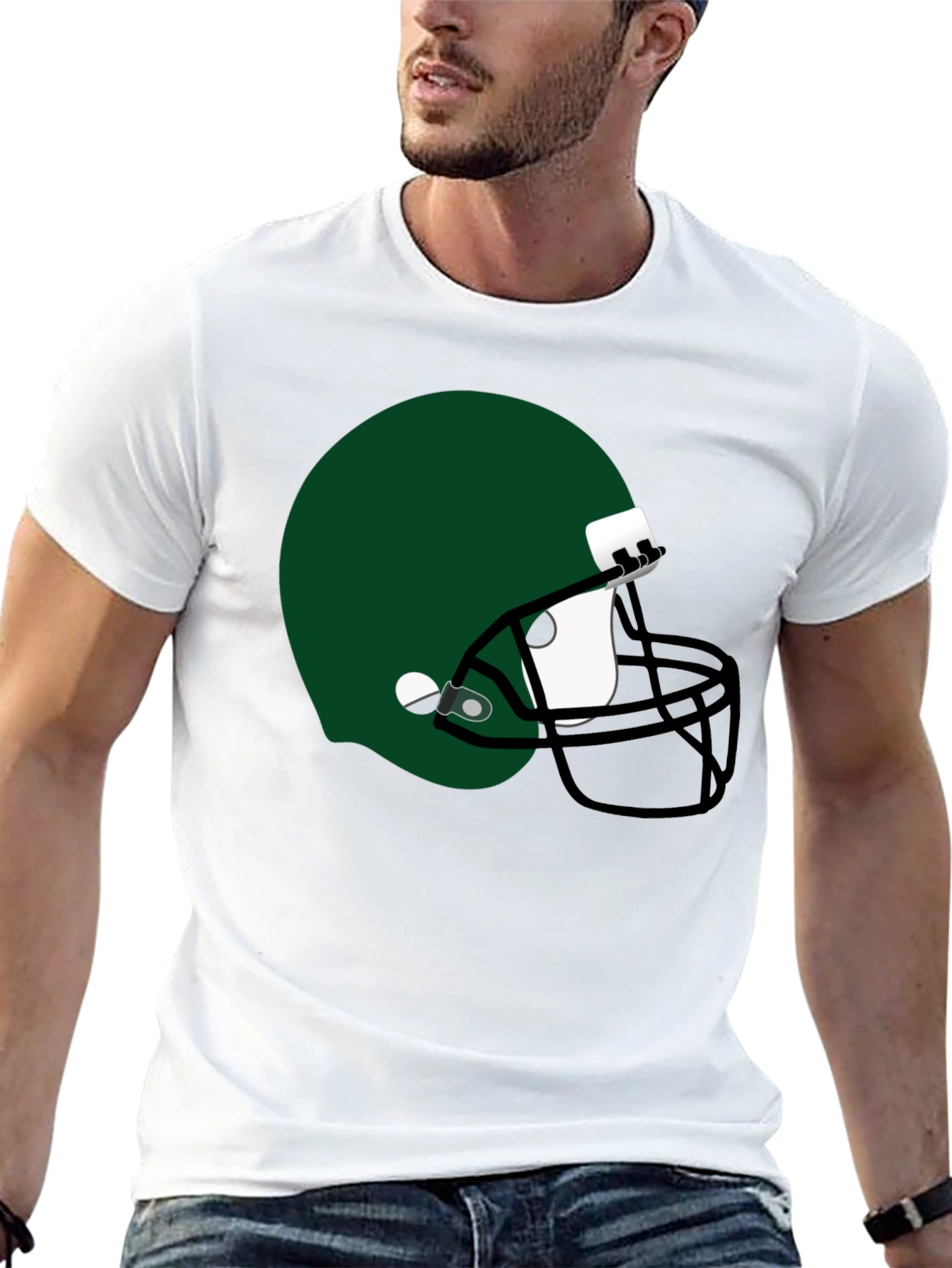 Football Helmet Graphic Tee