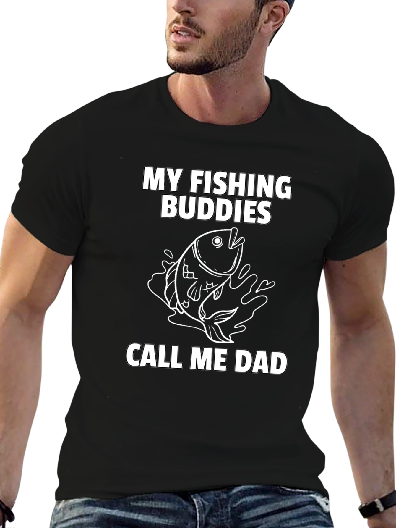 Fishing Buddies Dad T-Shirt - Angler Fathers Day Gift