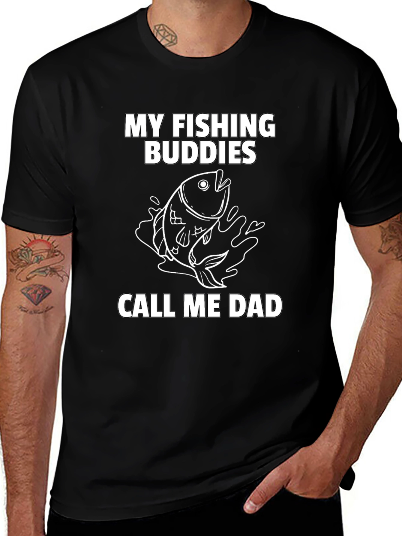 Fishing Buddies Dad T-Shirt - Angler Fathers Day Gift