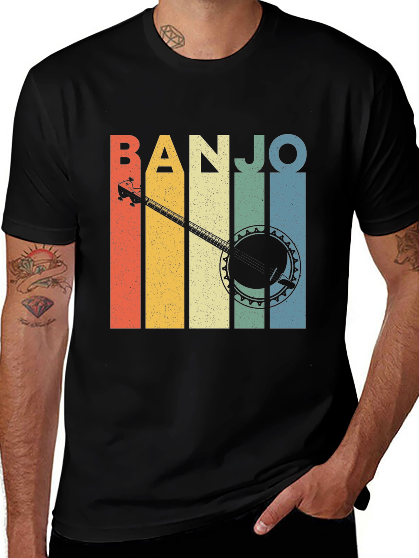 Retro Banjo Music Lover T-Shirt