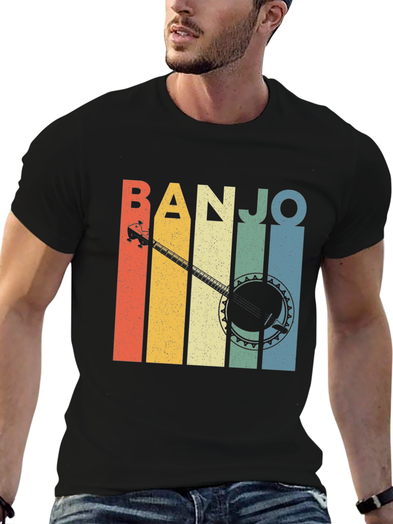 Retro Banjo Music Lover T-Shirt