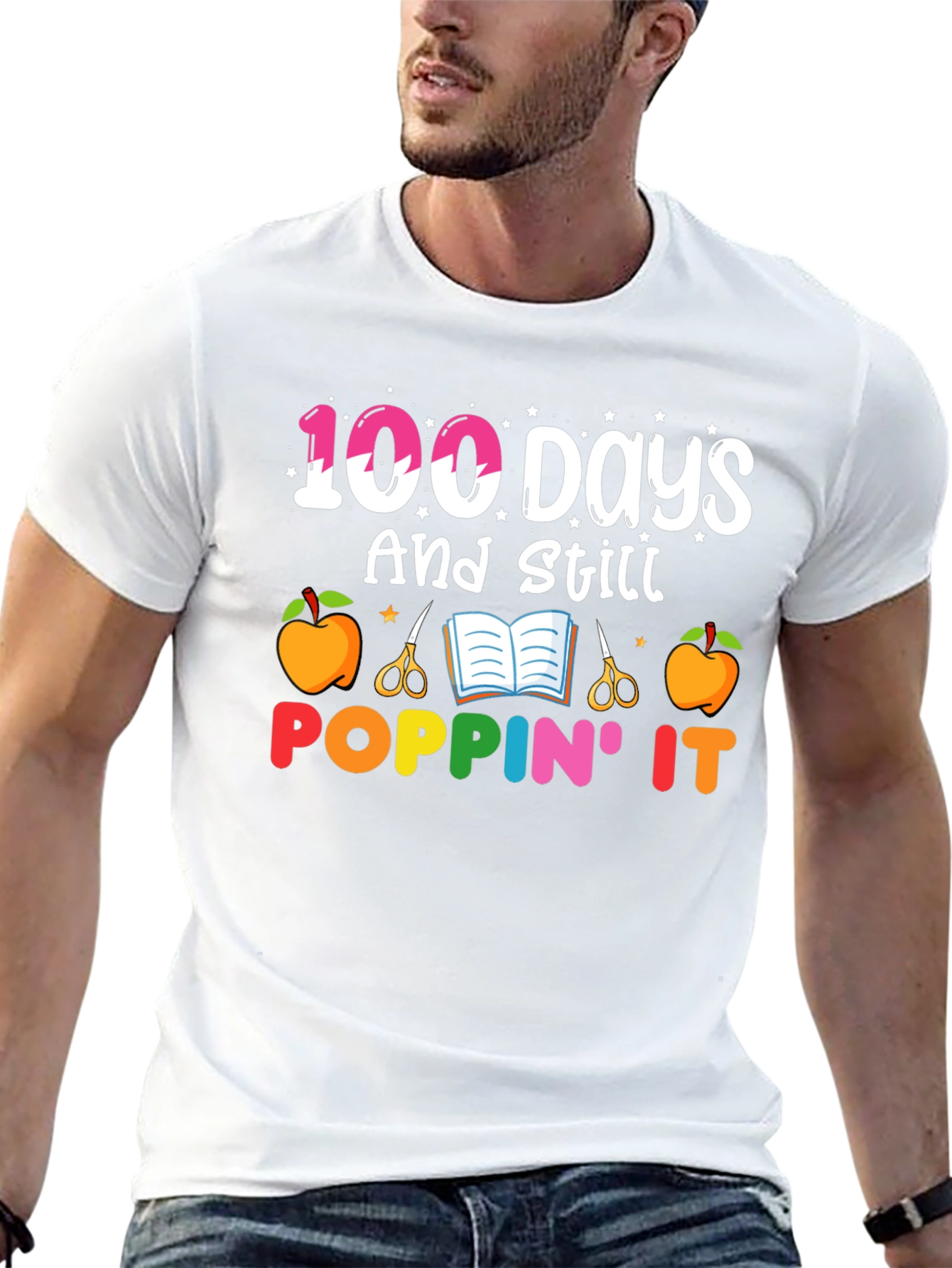 100 Days and Still Poppin It Graphic Tee