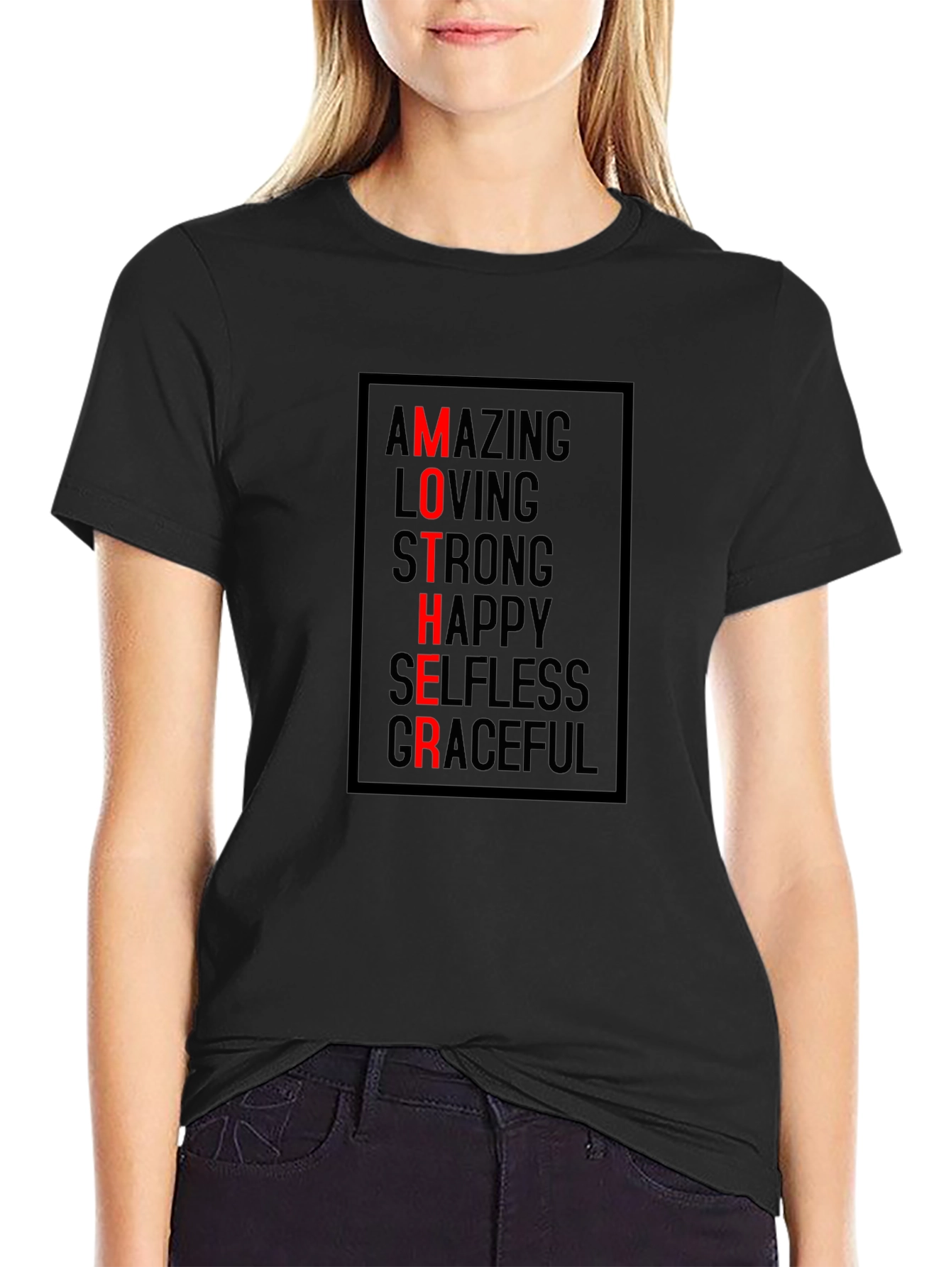 Mother Amazing Loving Strong Graphic T-Shirt
