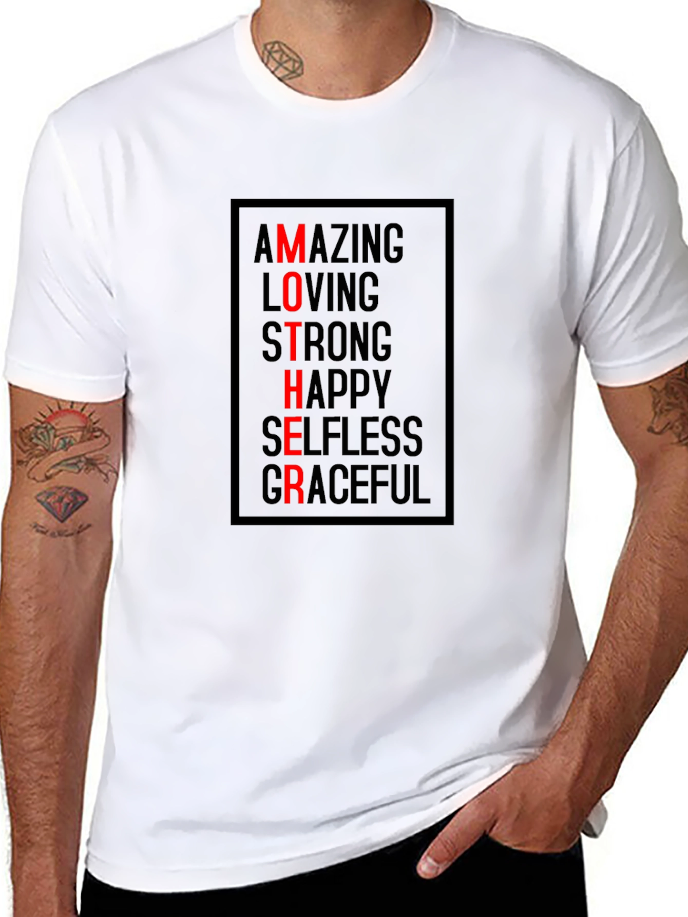 Mother Amazing Loving Strong Graphic T-Shirt