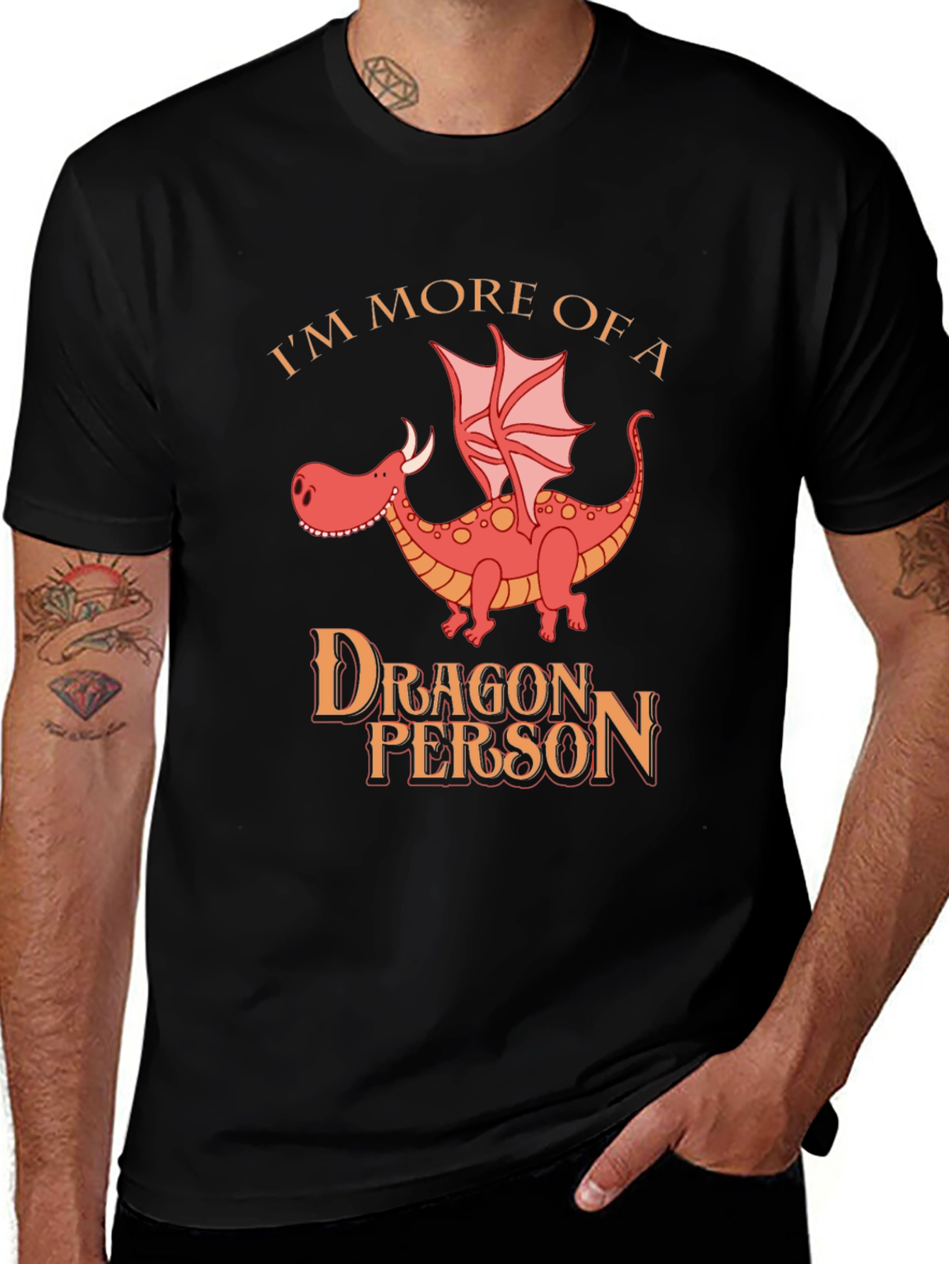 Dragon Person T-Shirt: Funny Dragon Lover Tee