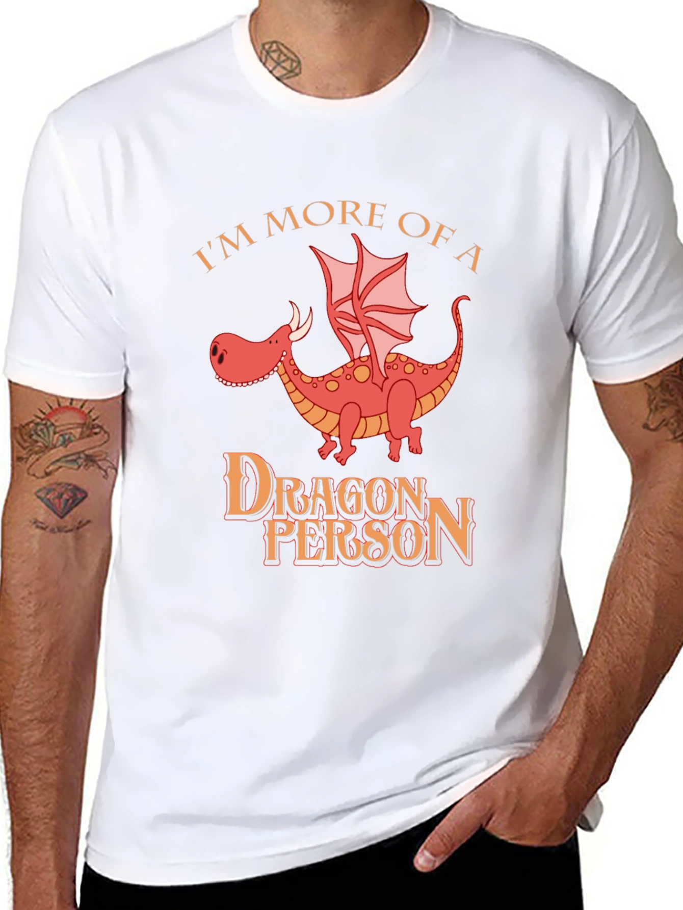 Dragon Person T-Shirt: Funny Dragon Lover Tee