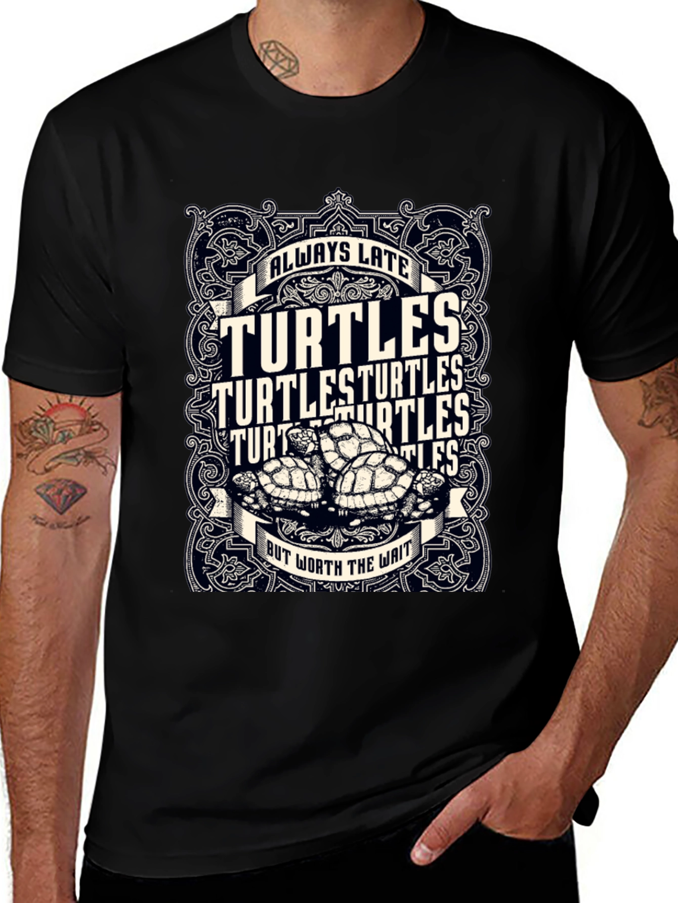 Always Late Turtles T-Shirt - Worth the Wait