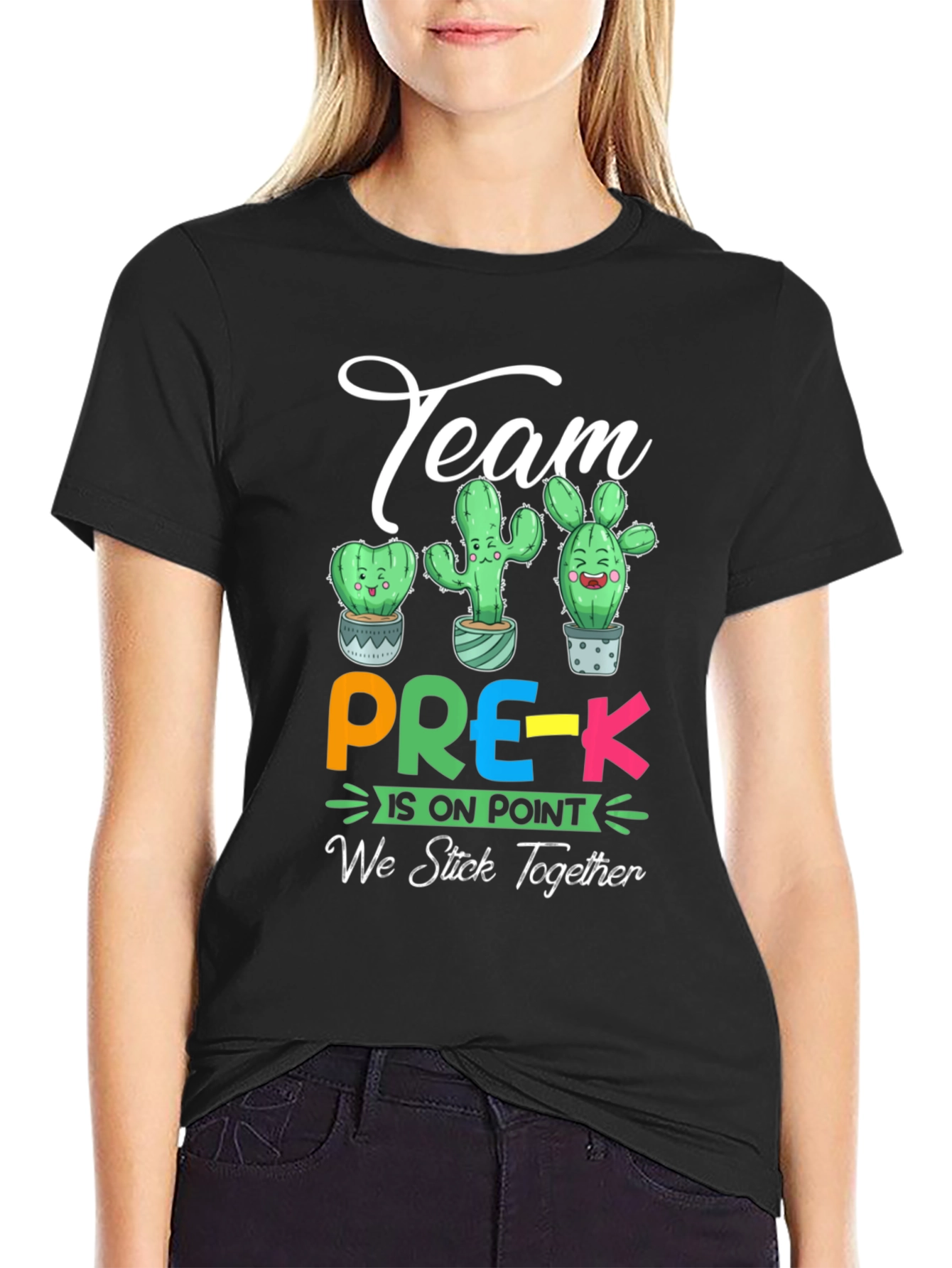 Team Pre-K Cactus Graphic T-Shirt