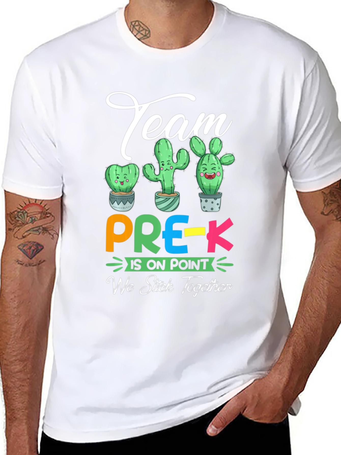 Team Pre-K Cactus Graphic T-Shirt
