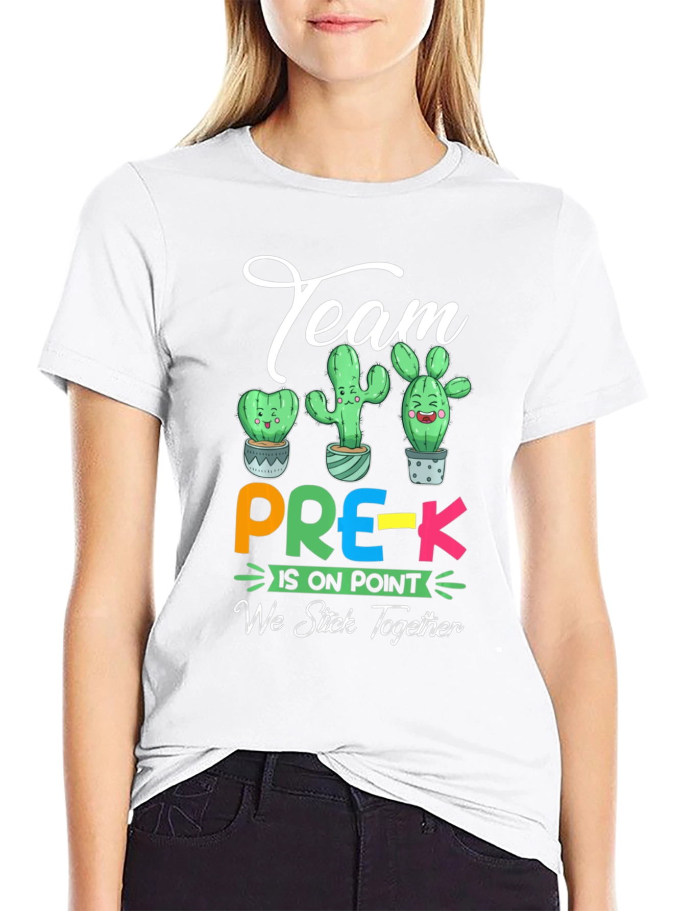 Team Pre-K Cactus Graphic T-Shirt