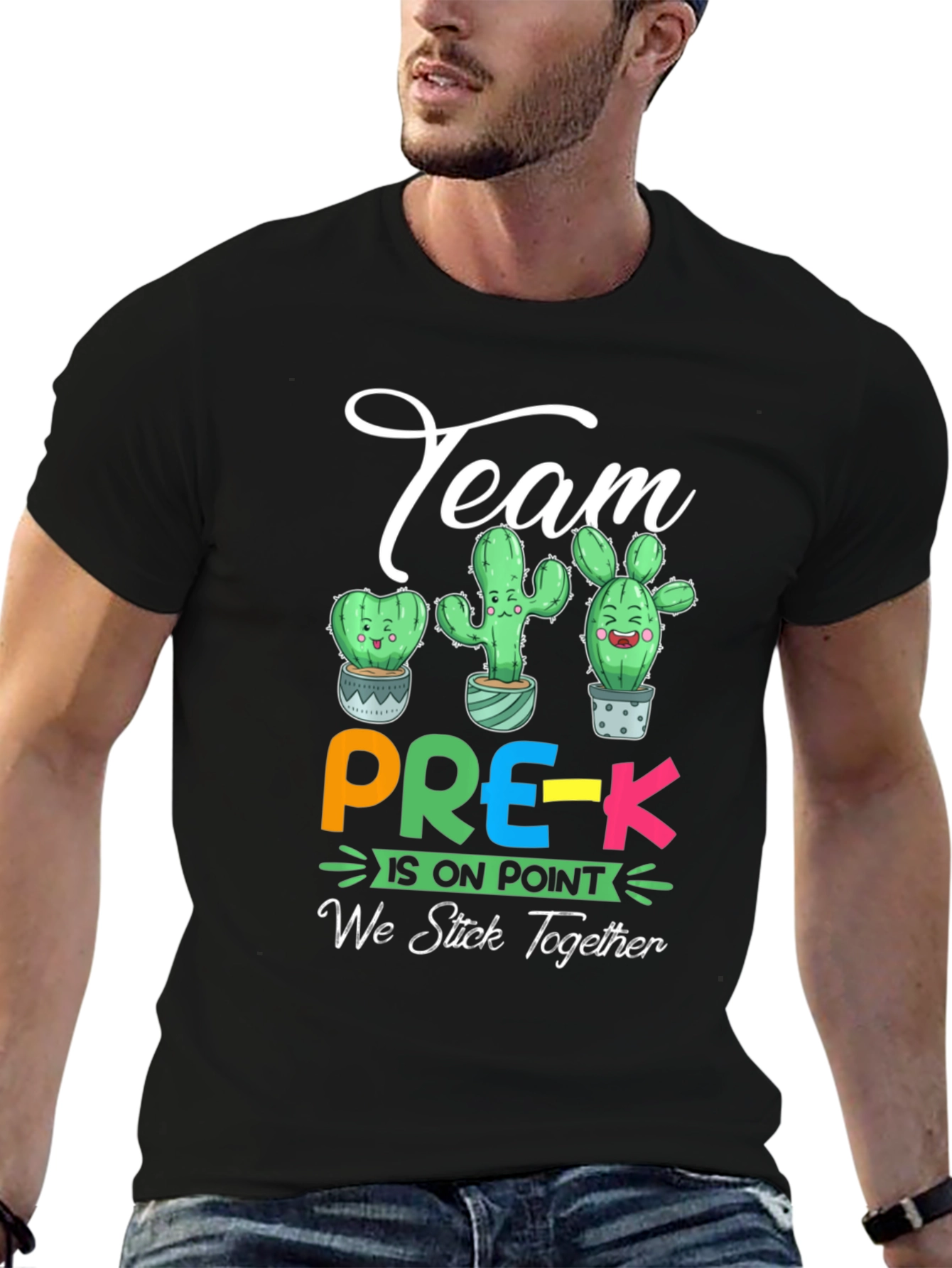 Team Pre-K Cactus Graphic T-Shirt