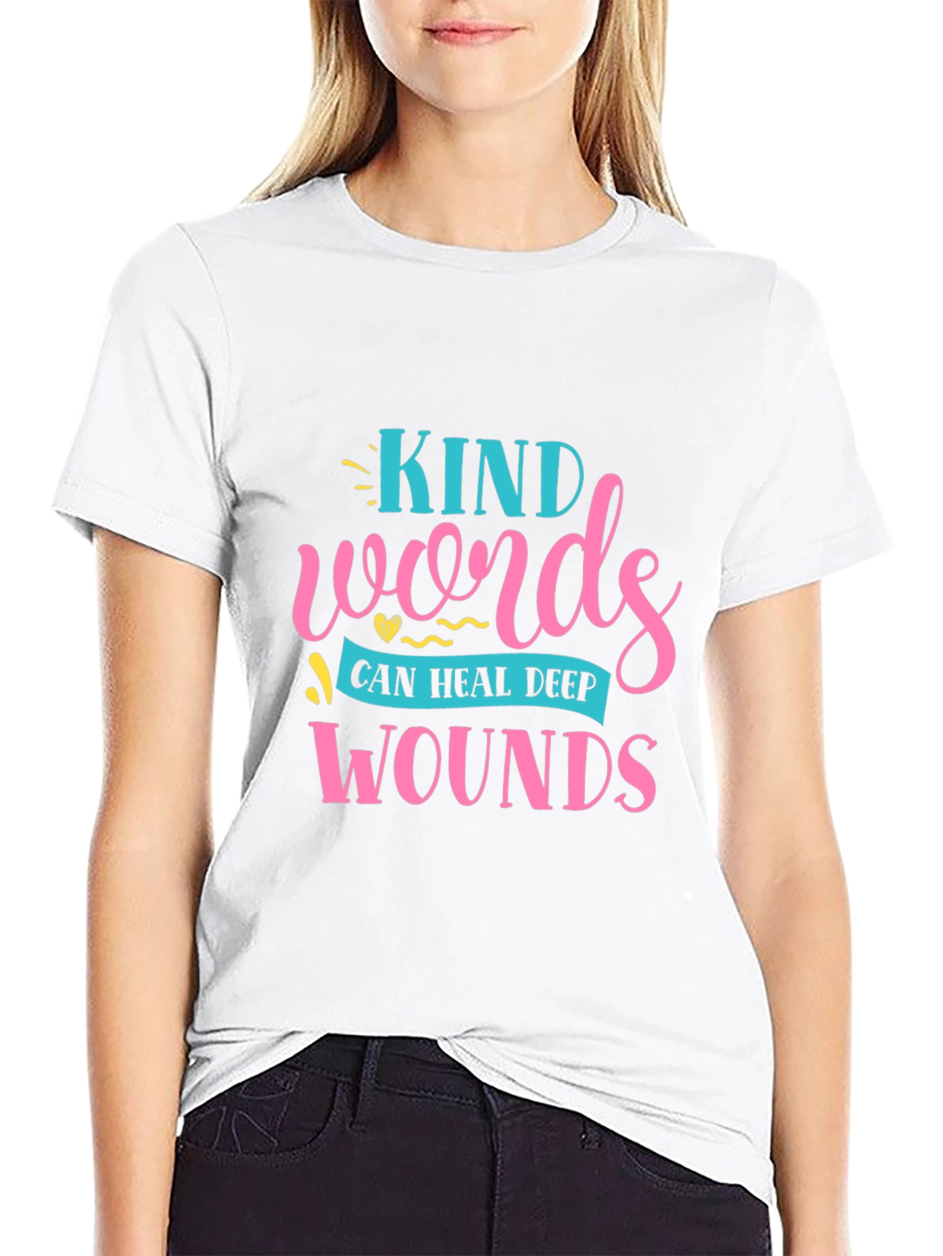 Kind Words Heal Graphic T-Shirt