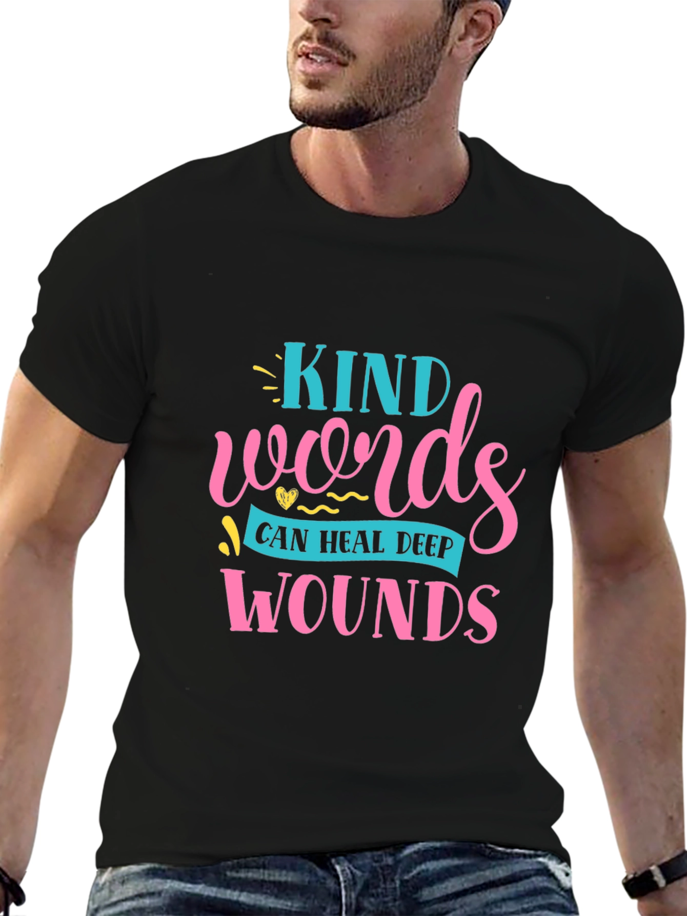 Kind Words Heal Graphic T-Shirt