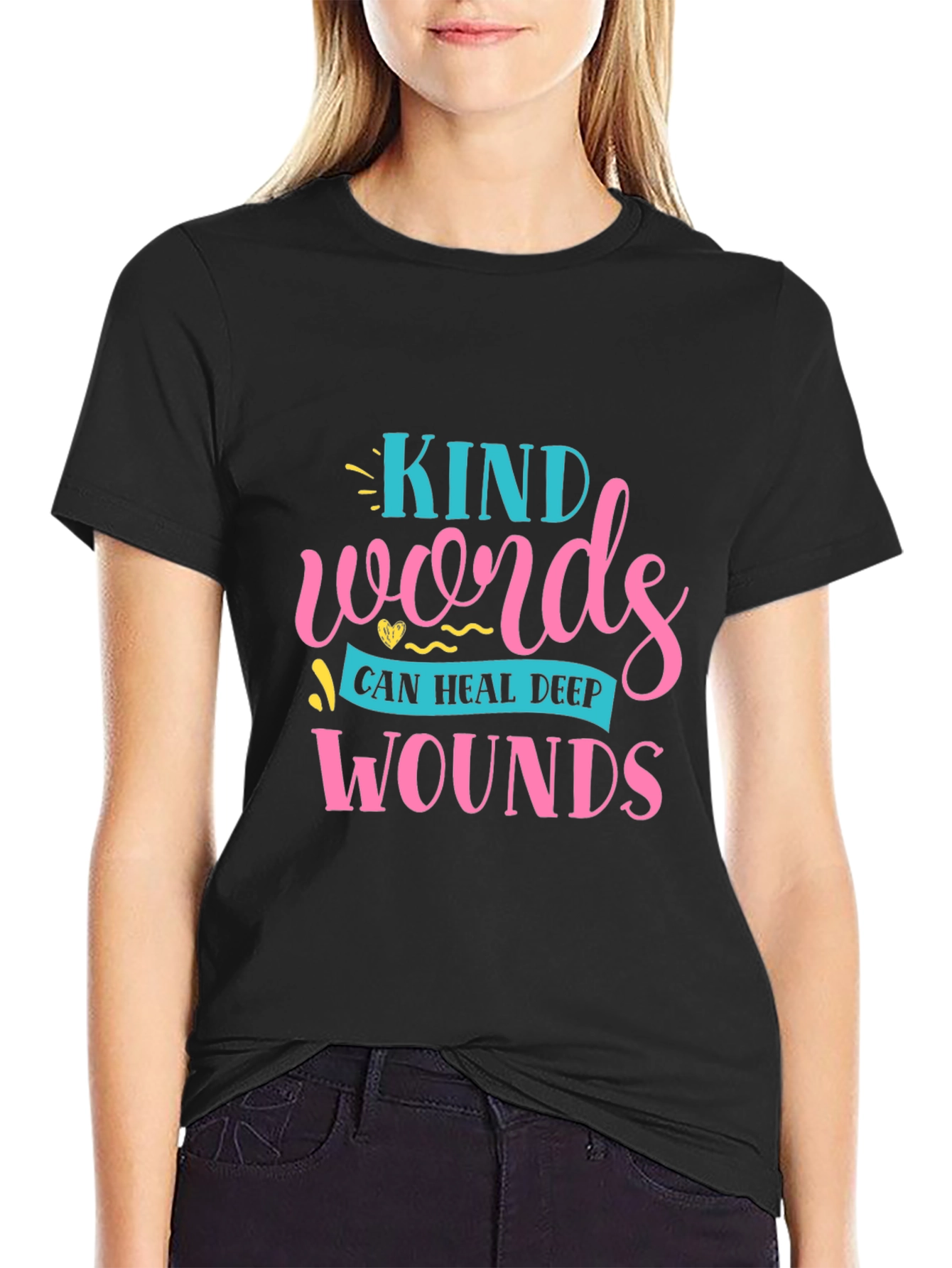 Kind Words Heal Graphic T-Shirt