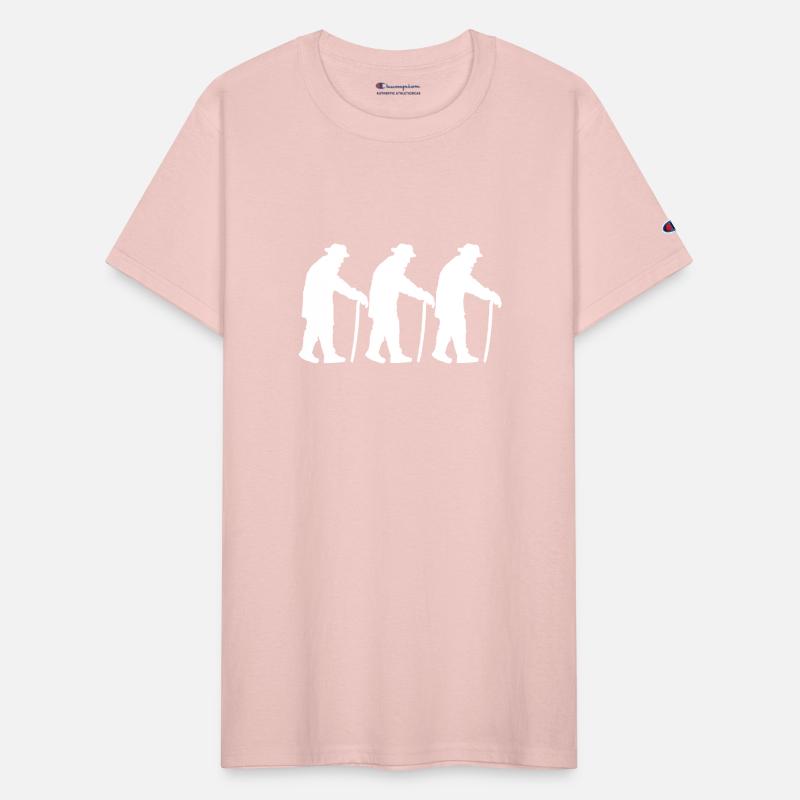 3 Grandpas Slowly Going Silhouette Three Friends
