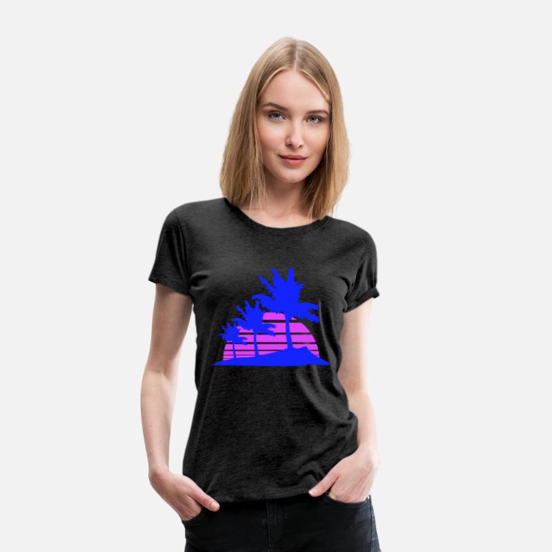 3 Palm Trees Island Tree Stripe Sun Sunset Evening