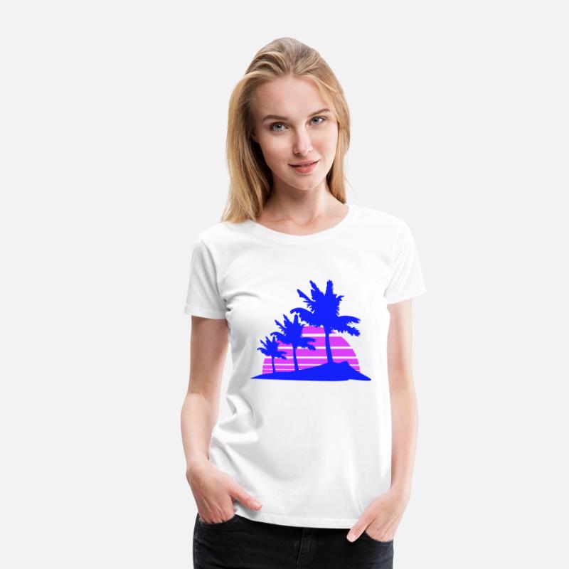 3 Palm Trees Island Tree Stripe Sun Sunset Evening