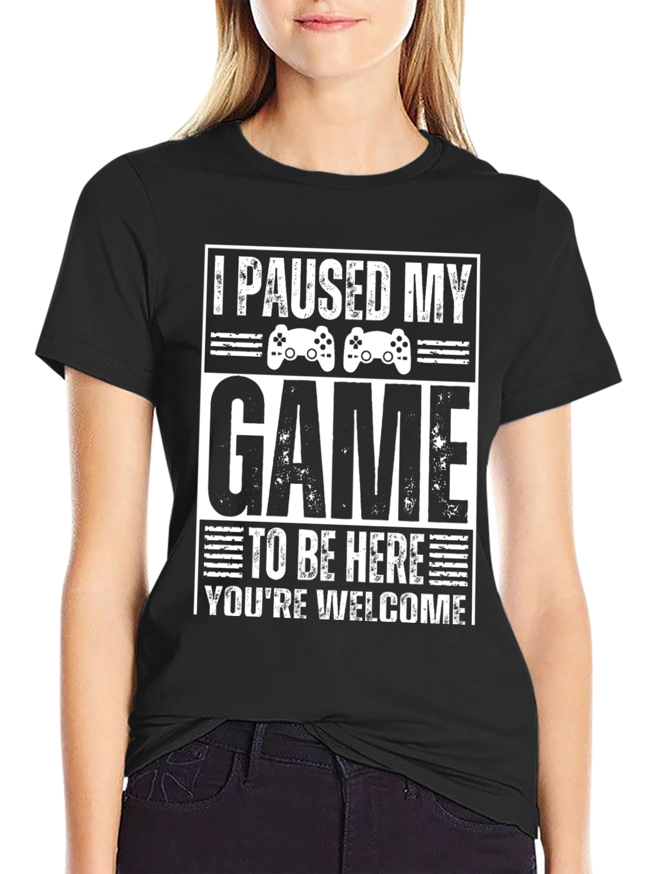 I Paused My Game To Be Here Graphic Tee
