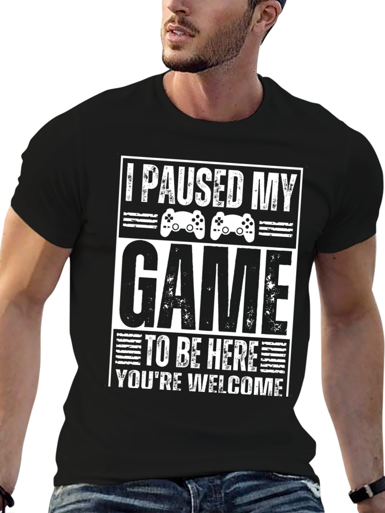 I Paused My Game To Be Here Graphic Tee