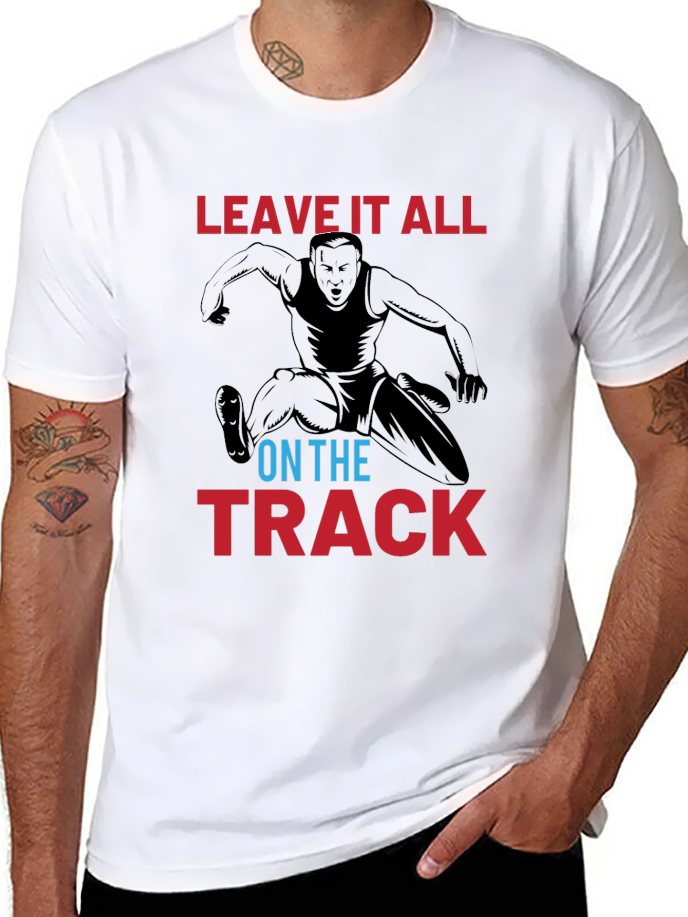 Leave it All on the Track Graphic Tee