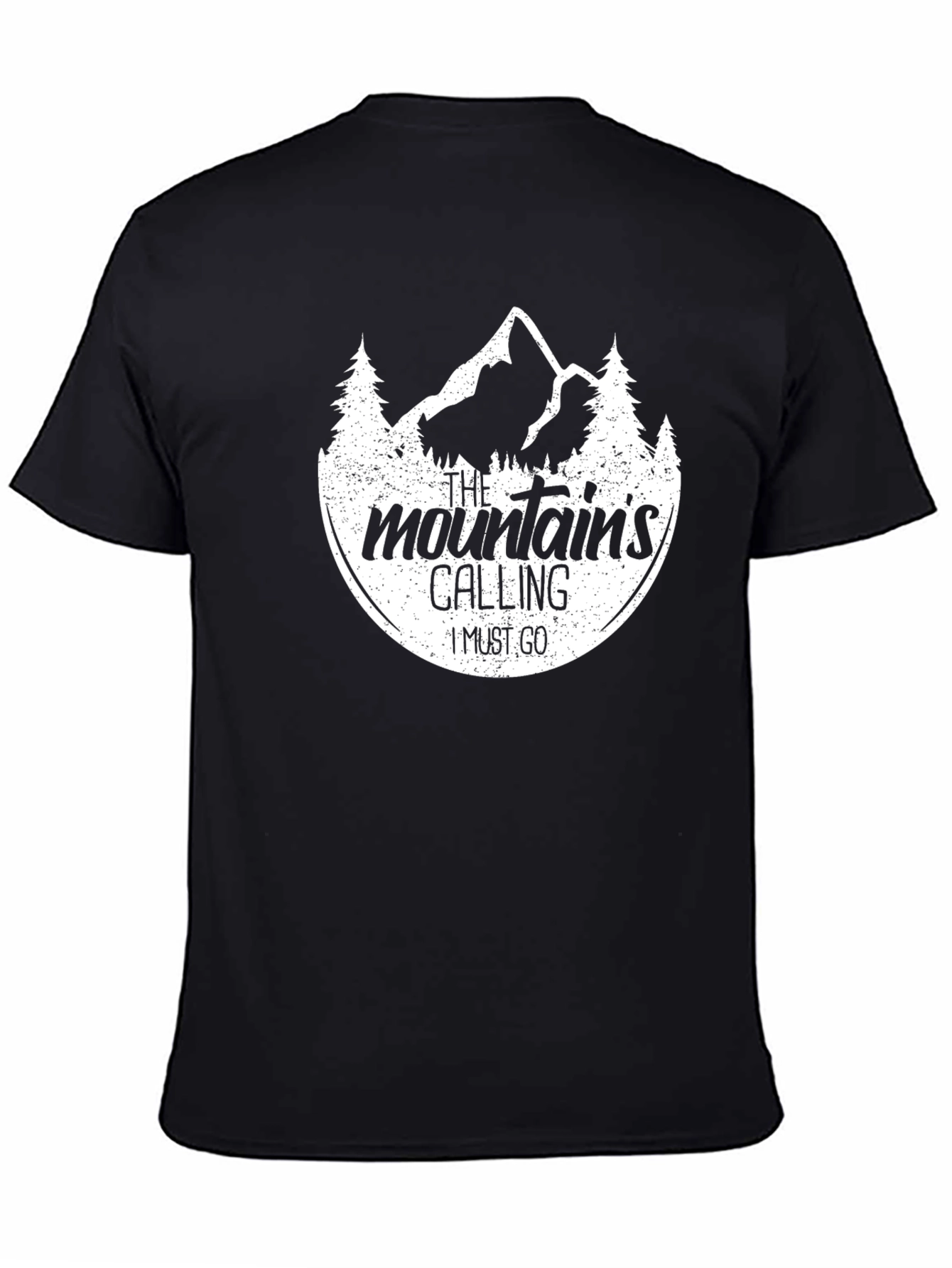 The Mountains Calling Black T-Shirt