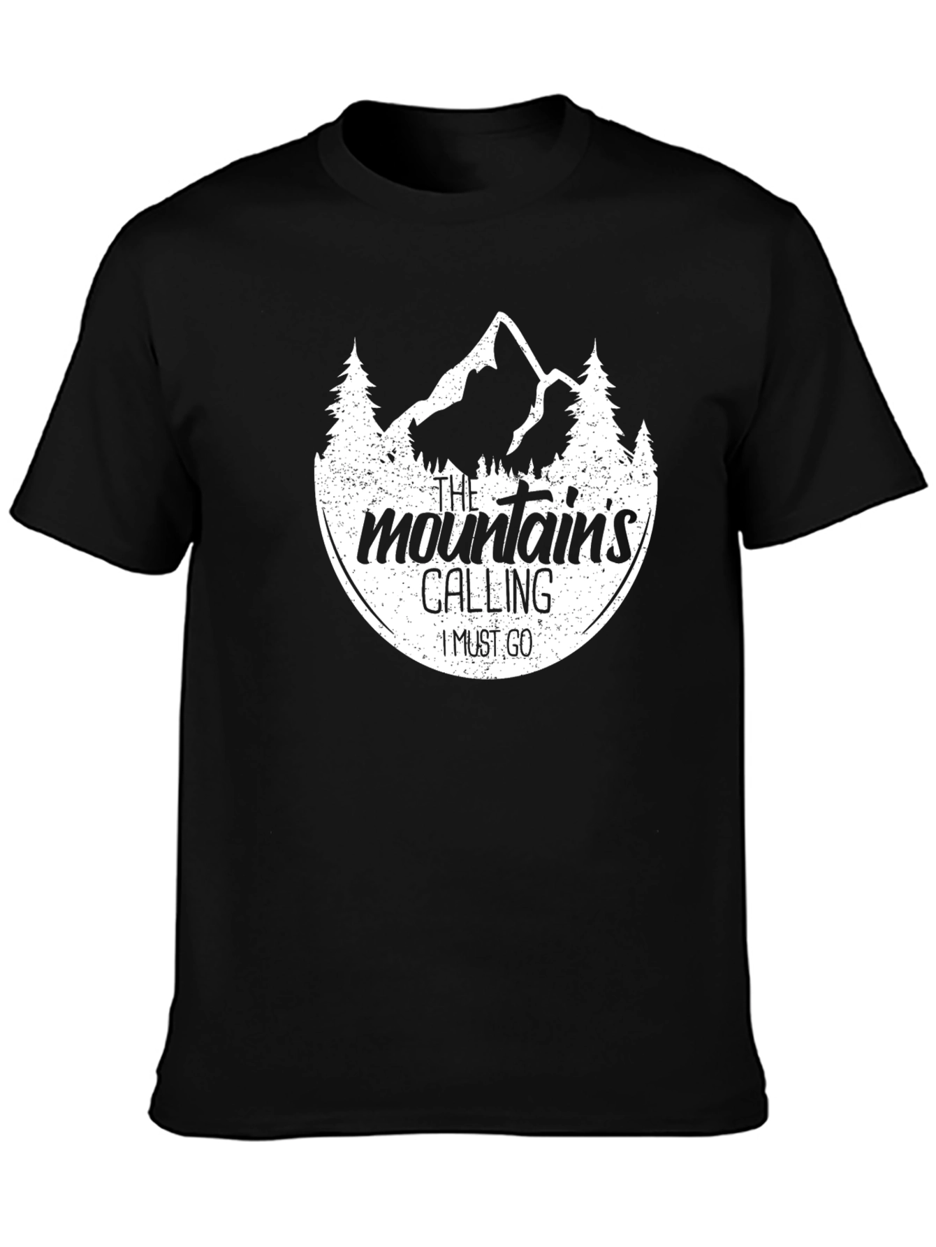 The Mountains Calling Black T-Shirt