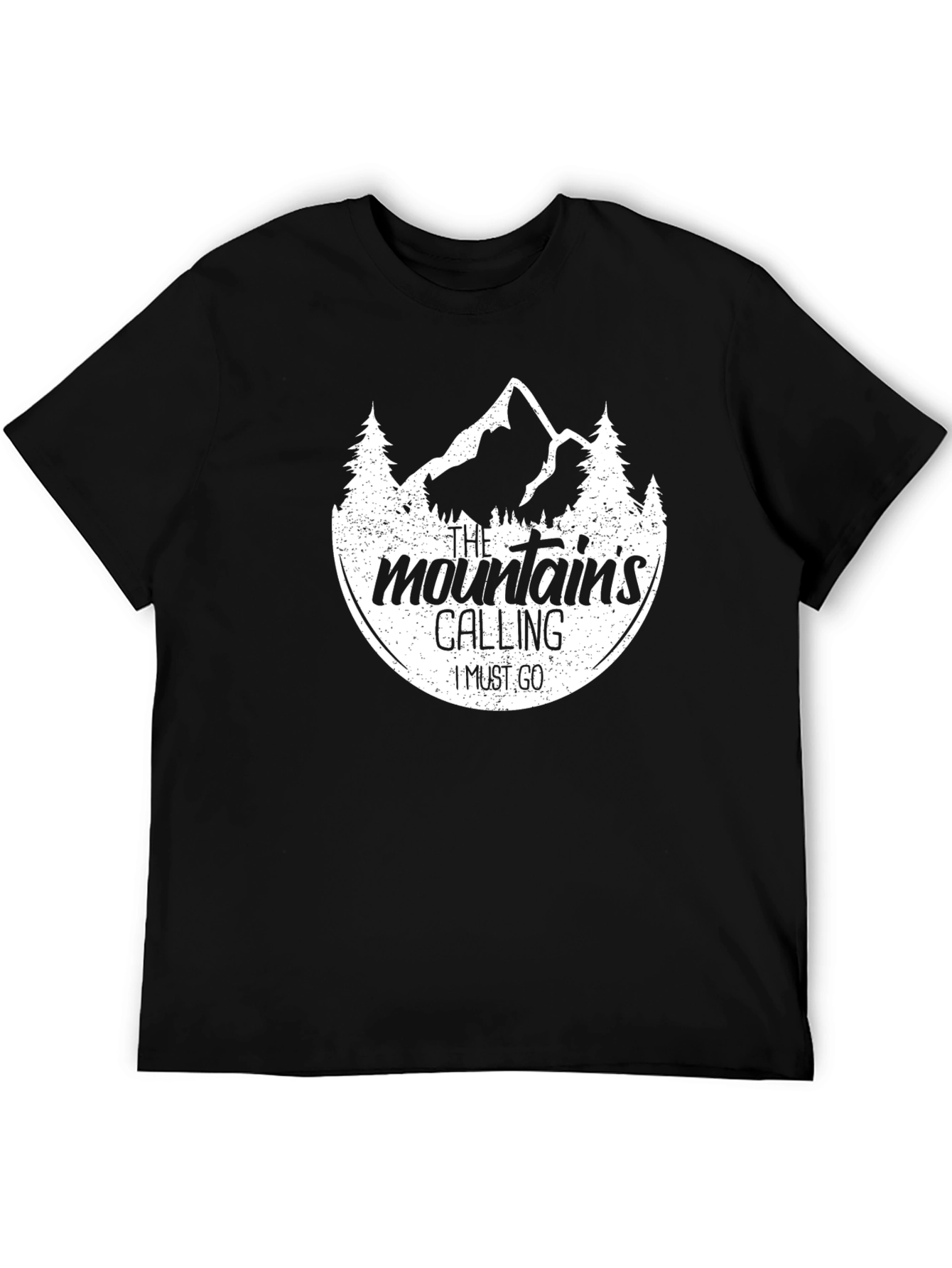 The Mountains Calling Black T-Shirt