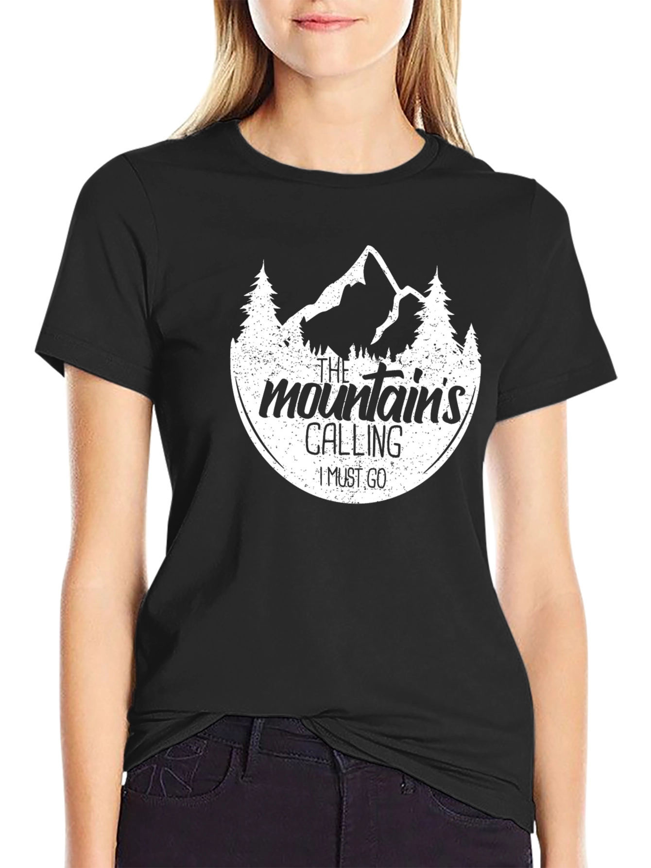The Mountains Calling Black T-Shirt