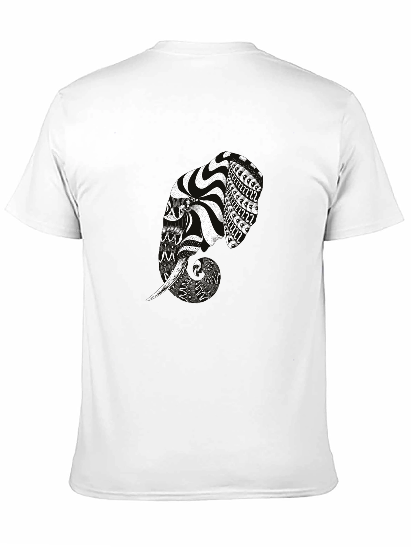 Elephant Graphic Print Tee - Modern Mens T-Shirt