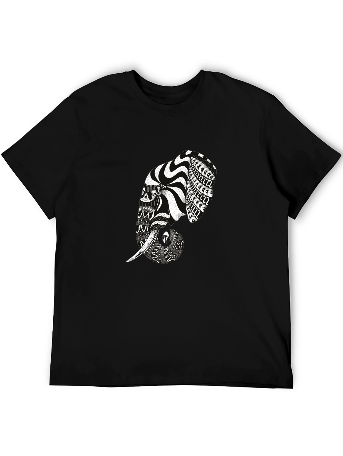 Elephant Graphic Print Tee - Modern Mens T-Shirt