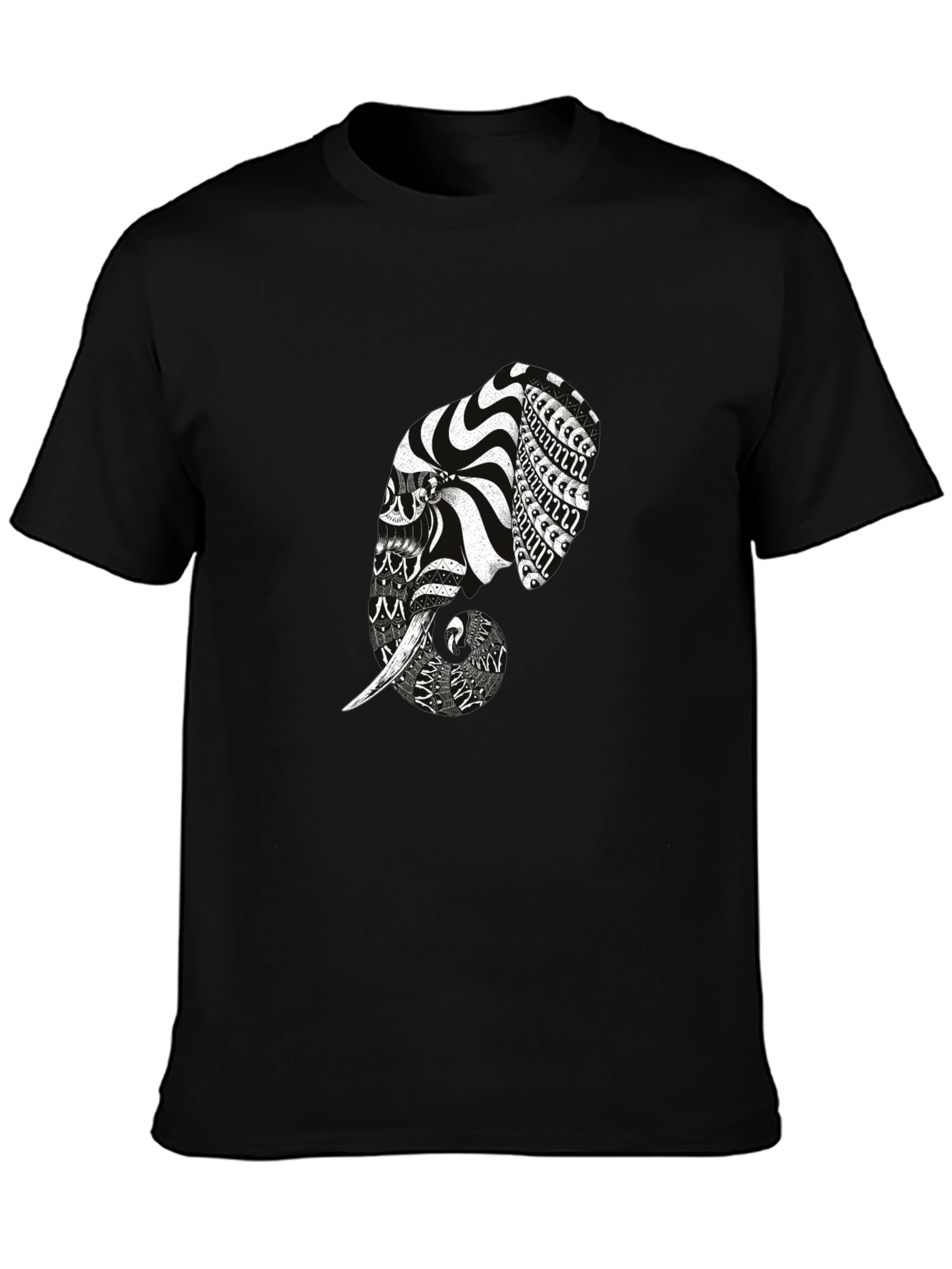 Elephant Graphic Print Tee - Modern Mens T-Shirt