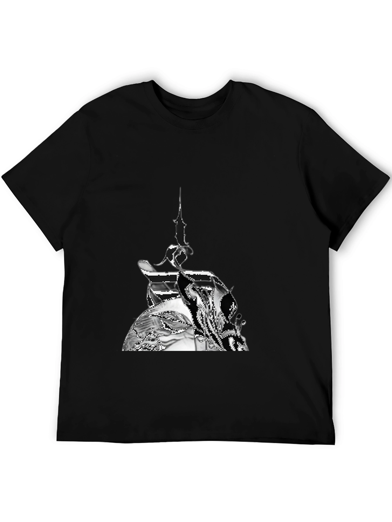 Abstract Art Black T-Shirt