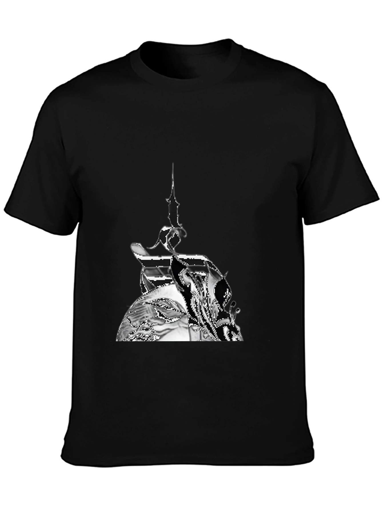 Abstract Art Black T-Shirt