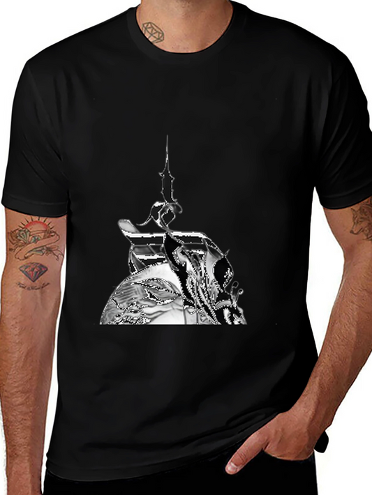 Abstract Art Black T-Shirt