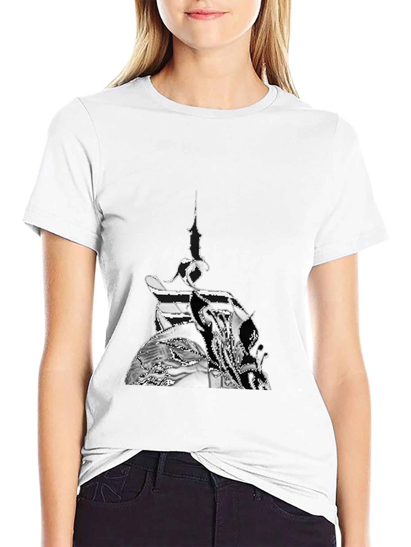 Abstract Art Black T-Shirt