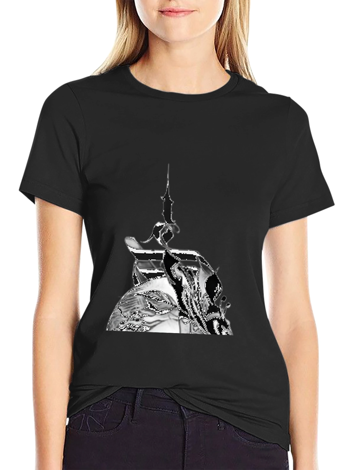 Abstract Art Black T-Shirt