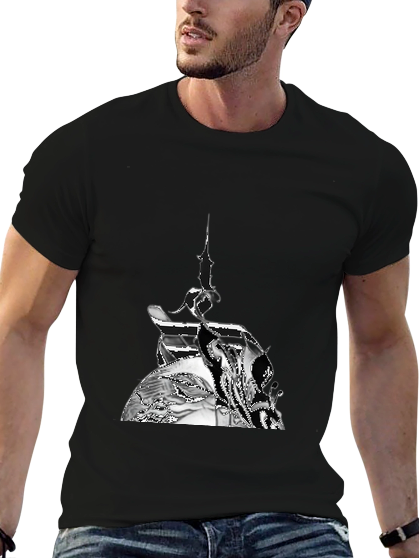 Abstract Art Black T-Shirt