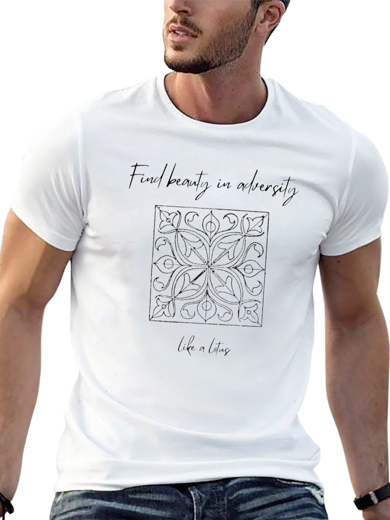 Beauty in Adversity Lotus Graphic Tee