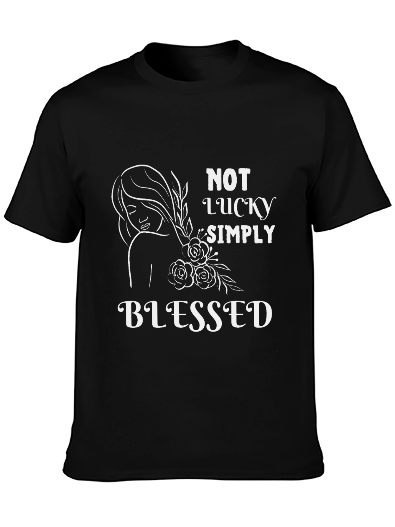 Blessed Graphic T-Shirt - Not Lucky Simply Blessed