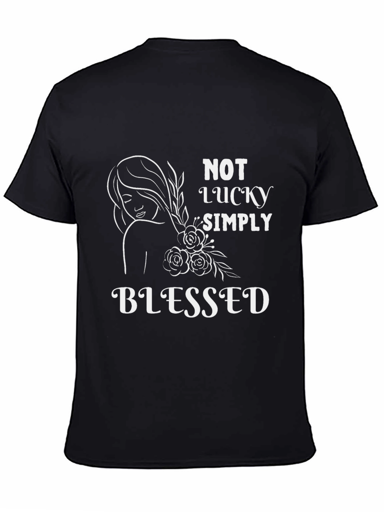 Blessed Graphic T-Shirt - Not Lucky Simply Blessed