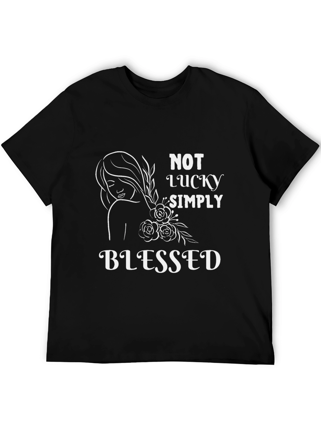 Blessed Graphic T-Shirt - Not Lucky Simply Blessed