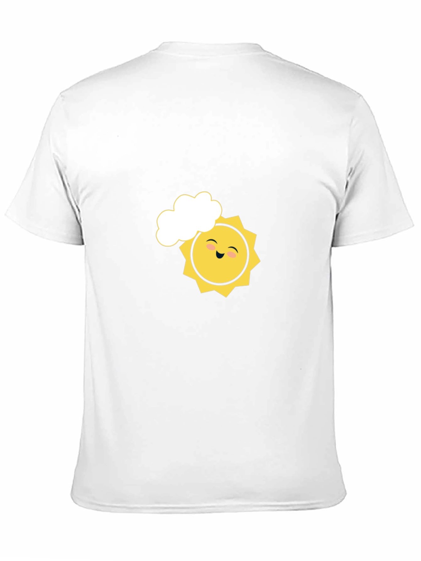 Smiling Sun Graphic Tee - Black Cotton Comfort