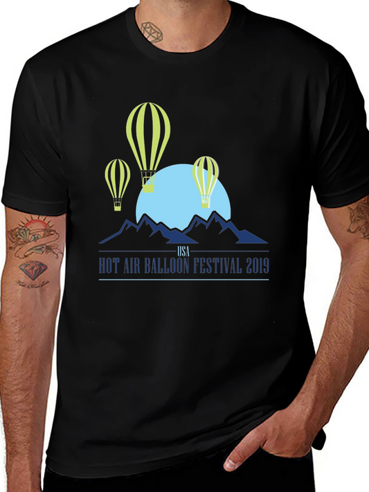 Hot Air Balloon Festival 2019 Black Graphic Tee