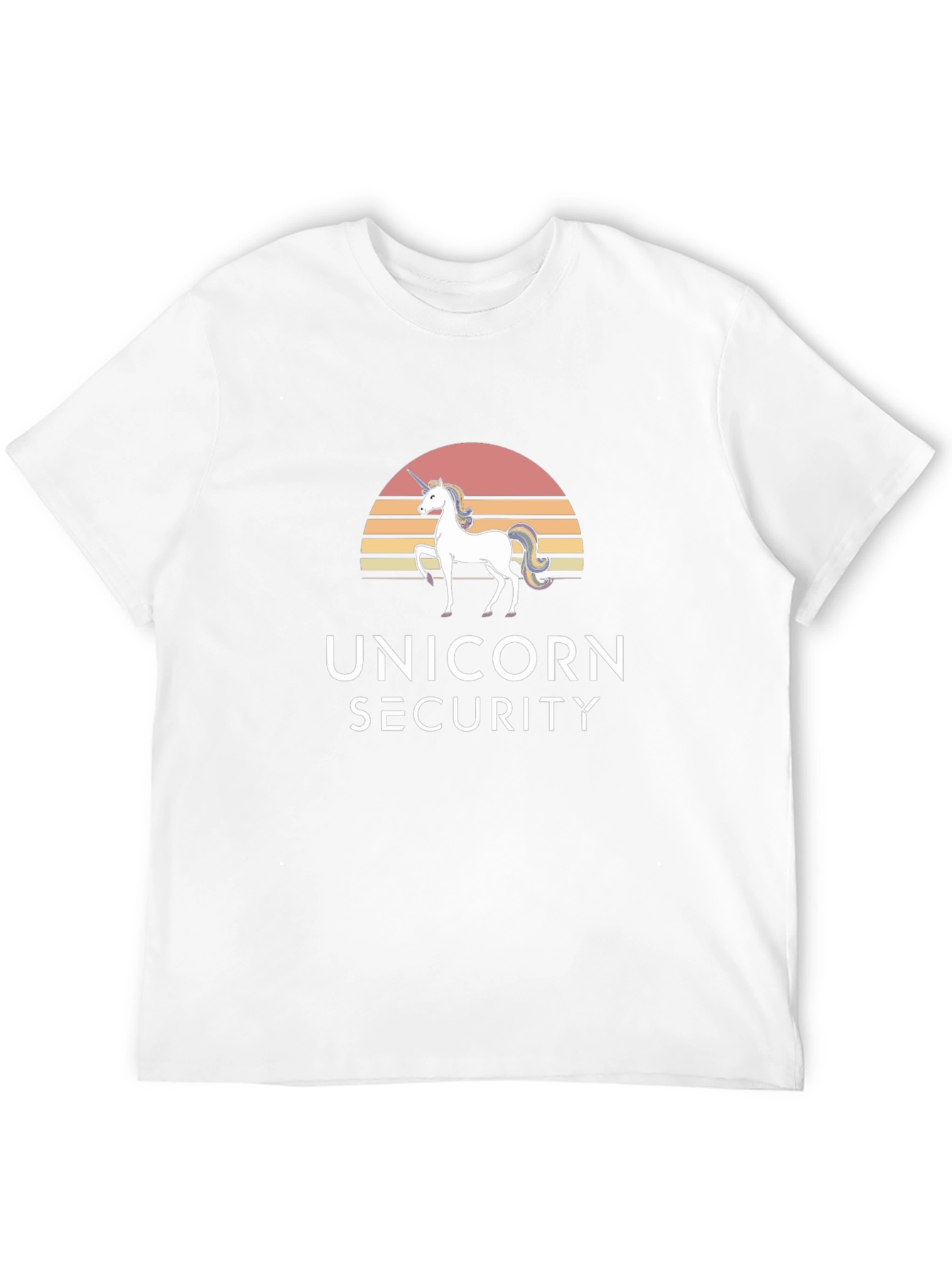 Unicorn Security Graphic T-Shirt - Black