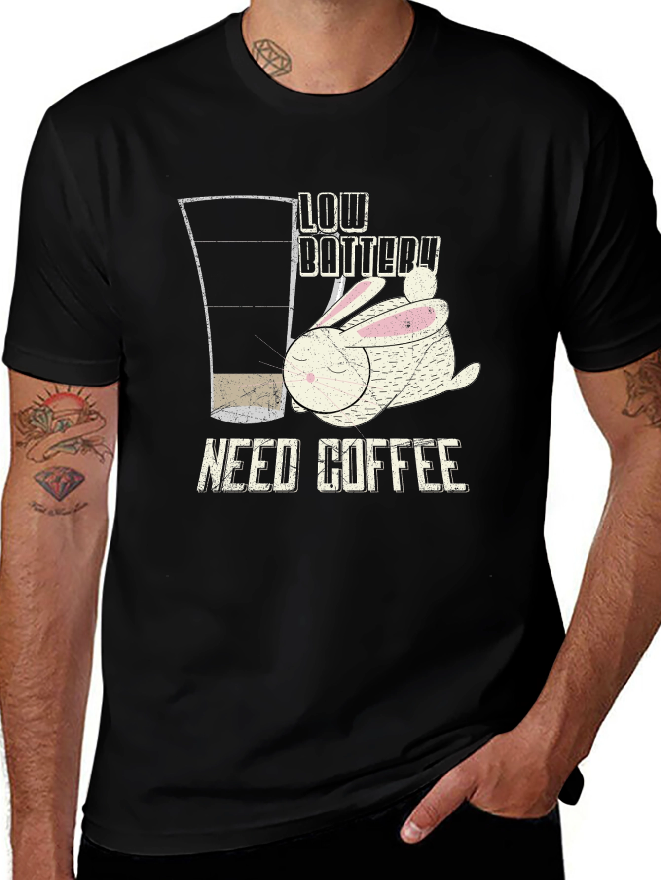 Low Battery Need Coffee T-Shirt