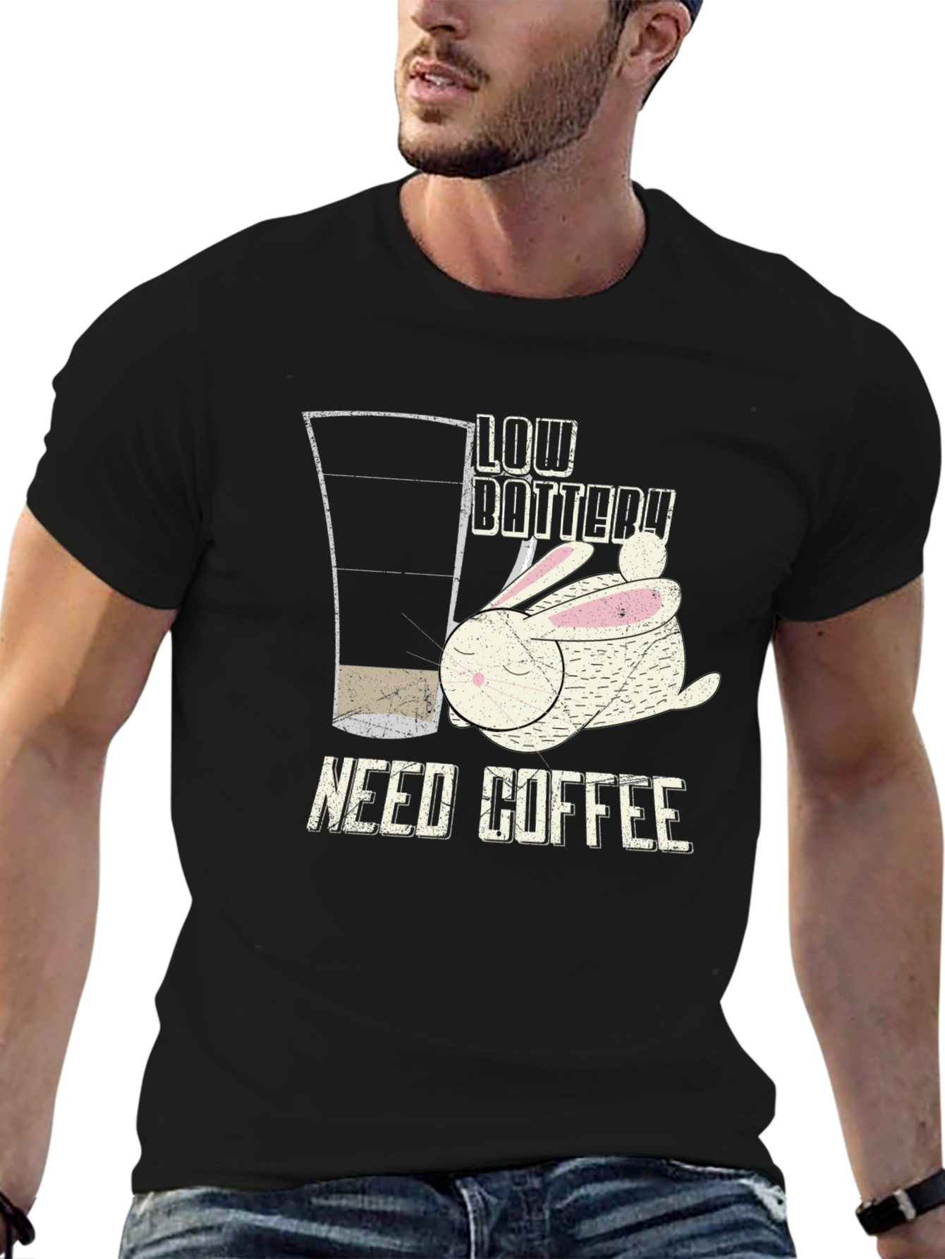 Low Battery Need Coffee T-Shirt