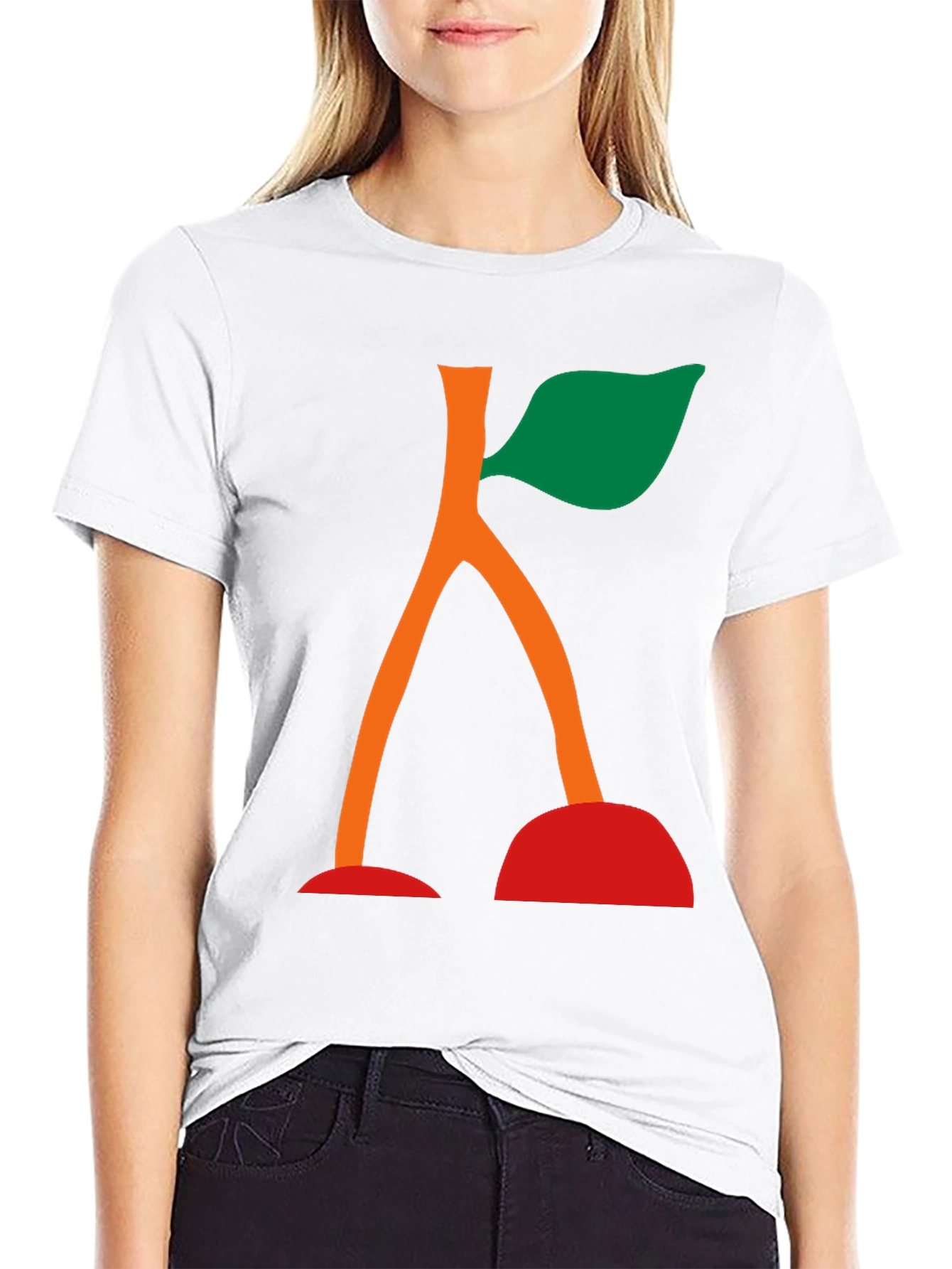 Abstract Cherry Graphic Tee - Unique Design